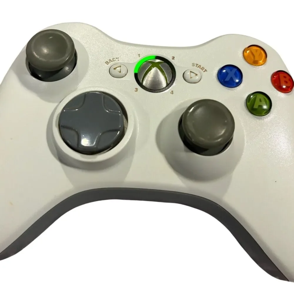GENUINE Microsoft XBox 360 WHITE Wireless Controller gamepad OFFICIAL gaming